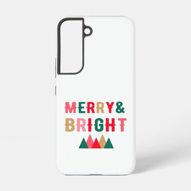 Coque Samsung Galaxy Typographie verte rouge et Brown en gras (Verso)