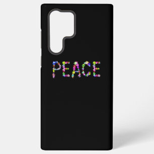 Coque Samsung Galaxy Typographie Vibrante Inspirante Paix Amour Unité