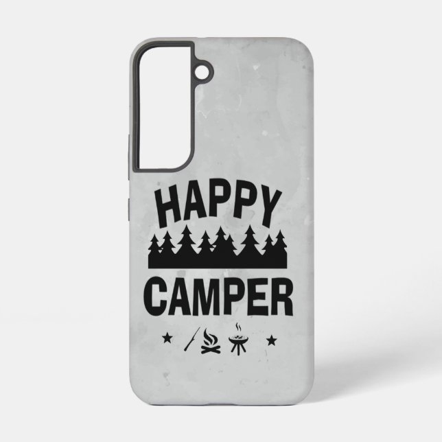 Coque Samsung Galaxy Un Camping Plaisant Et Heureux Citation De Camping (Verso)