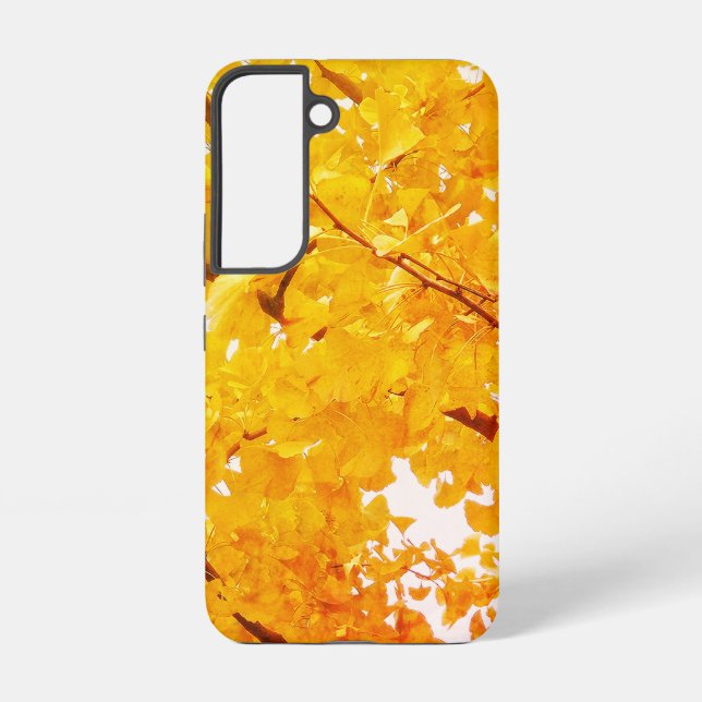 Coque Samsung Galaxy un ginkgo qui embrasse l'automne (Verso)