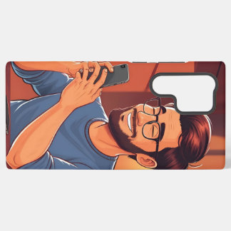Coque Samsung Galaxy un homme ayant un téléphone dans la main couvertur