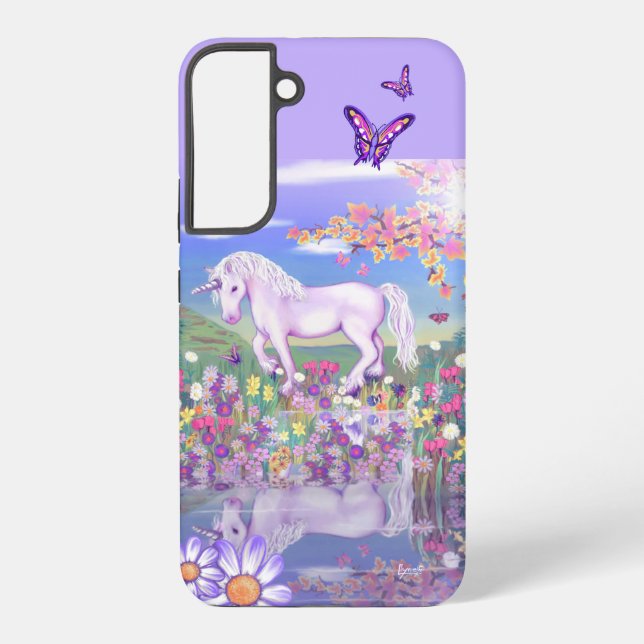 Coque Samsung Galaxy Un paradis violet (Verso)