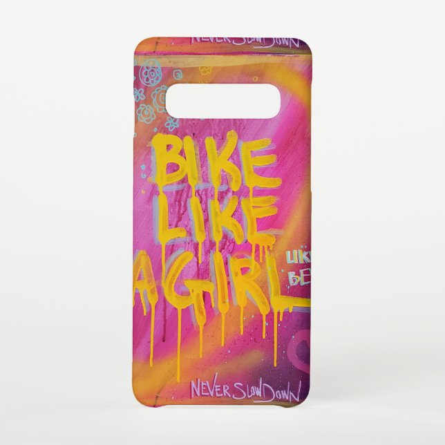 Coque Samsung Galaxy Un vélo comme une fille (Dos)