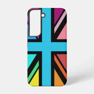 Coque Samsung Galaxy Union Jack/Drapeau Multicolore+Noir