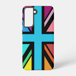 Coque Samsung Galaxy Union Jack/Drapeau Multicolore+Noir
