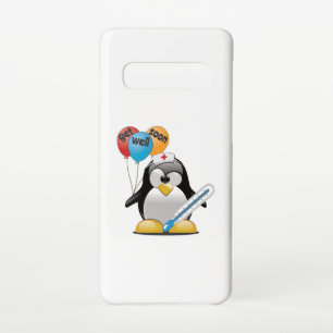 Coque Samsung Galaxy S10 Va-t'en bientôt. Infirmière de pingouin.