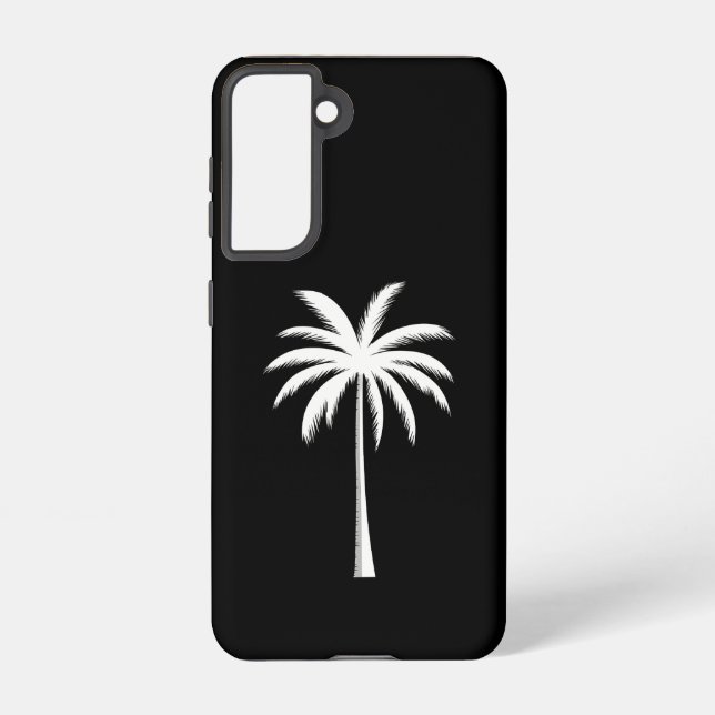 Coque Samsung Galaxy Vacances été cool Sunset Beach Palm Tree (Verso)