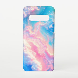 Coque Samsung Galaxy S10 Vagues d'océan bleu rose été mer plage turquoise 