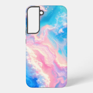 Coque Samsung Galaxy Vagues d'océan bleu rose été mer plage turquoise