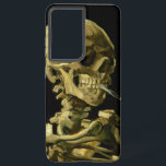 Coque Samsung Galaxy Van Gogh Fumer du squelette<br><div class="desc">Coque Samsung Galaxy avec peinture à l’huile de Vincent van Gogh Crâne d’un squelette avec cigarette brûlante (1885-1886). Un grand cadeau pour les amateurs de post-impressionnisme et d'art hollandais !</div>