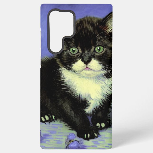 Coque Samsung Galaxy Van Gogh Tuxedo Kitten (Verso)