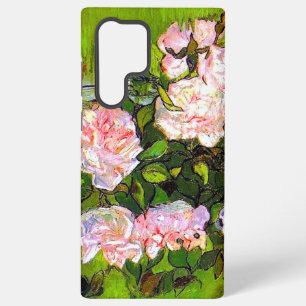 Coque Samsung Galaxy Van Gogh Vie morte avec des roses roses roses
