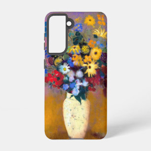Coque Samsung Galaxy Vase blanc avec fleurs Odilon Redon