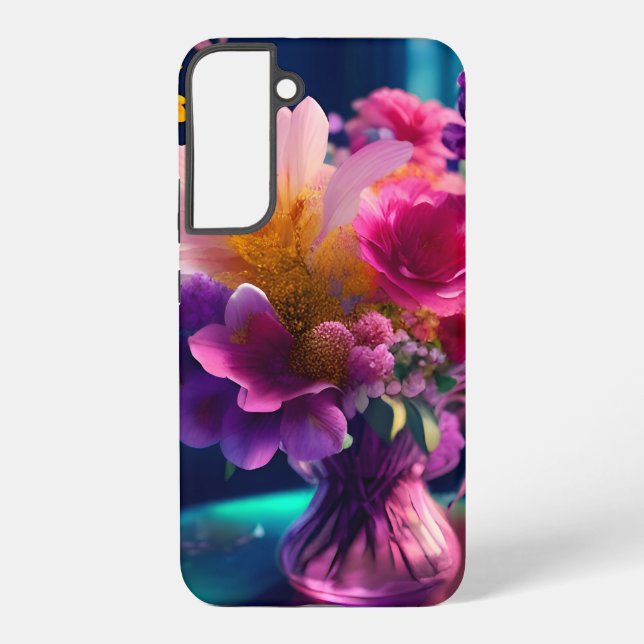 Coque Samsung Galaxy Vase Fleurs Mélangés 1 (Verso)