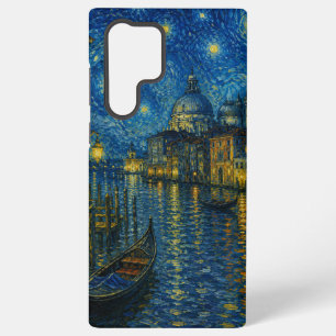 Coque Samsung Galaxy Venise inspirée de Van Gogh, canal la nuit