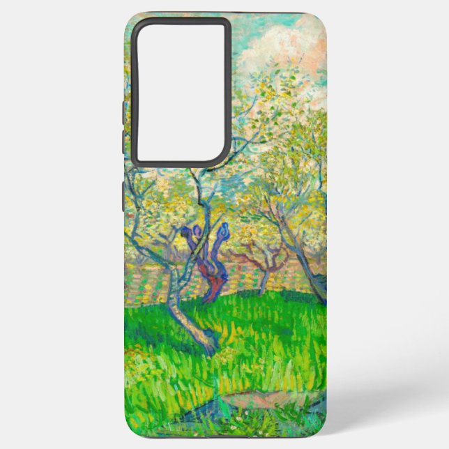 Coque Samsung Galaxy Verger en fleurs de Vincent van Gogh (Verso)