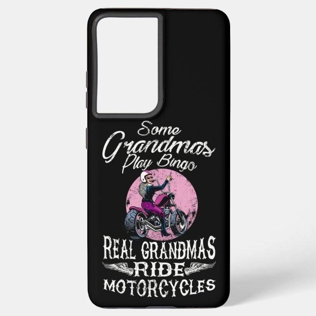 Coque Samsung Galaxy Véritable Grand Noël Ride Motos design Drôle cadea (Verso)