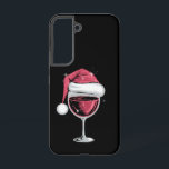 Coque Samsung Galaxy Verre de vin rouge Noël drôle Noël Noël Noël Noël<br><div class="desc">Verre de vin rouge Noël drôle Noël Noël Noël Noël Père Noël</div>