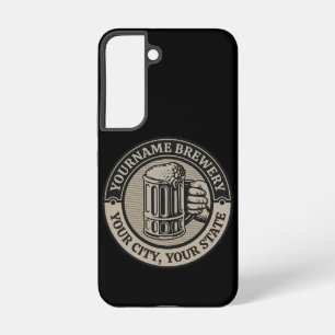 Coque Samsung Galaxy Verre personnalisé NOM Brasserie Bière Grande