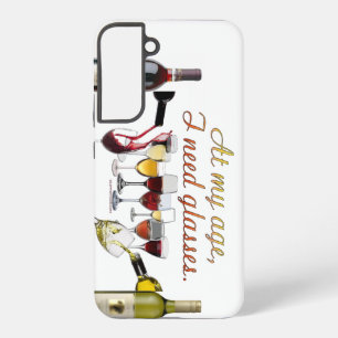 Coque Samsung Galaxy Verres à vin SlipperyJoe's jeu de mots coquin roug