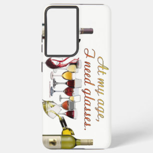 Coque Samsung Galaxy Verres à vin SlipperyJoe's jeu de mots coquin roug