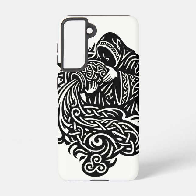 Coque Samsung Galaxy Verseau — Le Porteur d'Eau par BurnsInHell (Verso)