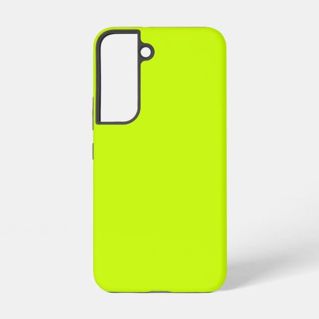 Coque Samsung Galaxy Vert Citron Électrique Uni (Verso)