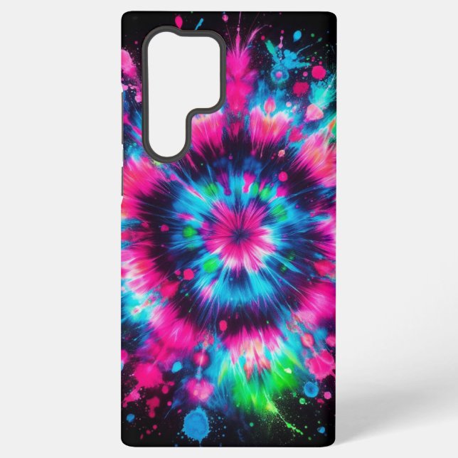 Coque Samsung Galaxy Vibes à Cravate-teinture de néon (Verso)