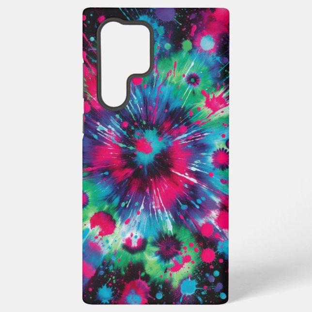 Coque Samsung Galaxy Vibes à Cravate-teinture de néon (Verso)