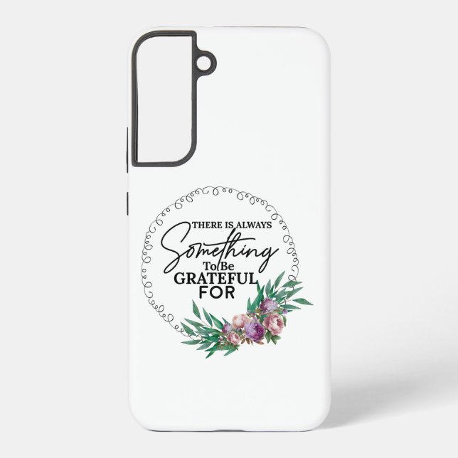 Coque Samsung Galaxy Vibrations de gratitude blanches (Verso)