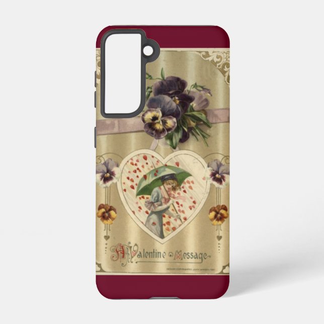 Coque Samsung Galaxy Victorian Lady Vintage Valentine (Verso)
