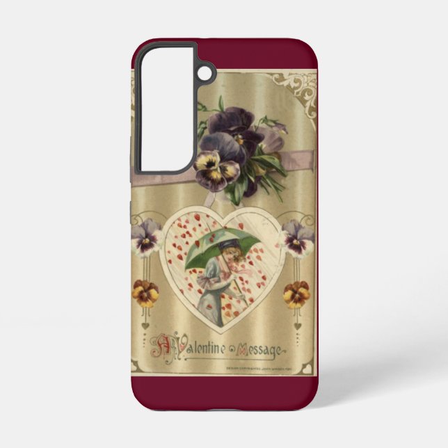 Coque Samsung Galaxy Victorian Lady Vintage Valentine (Verso)