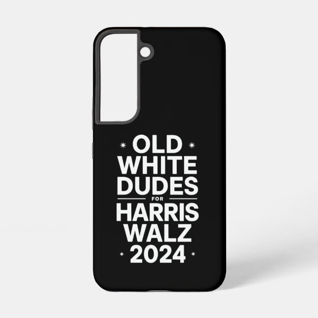 Coque Samsung Galaxy Vieux Dudes blancs pour Harris Walz Politique Démo (Verso)