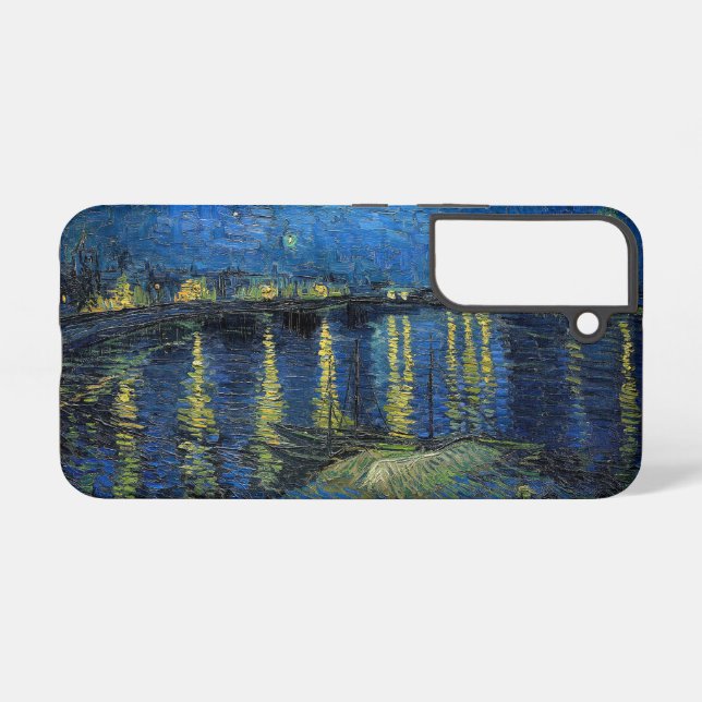 Coque Samsung Galaxy Vincent van Gogh - Nuit étoilée sur le Rhône (Verso Horizontal)