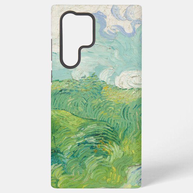 Coque Samsung Galaxy Vincent Van Gogh painting Green wheat field  (Verso)
