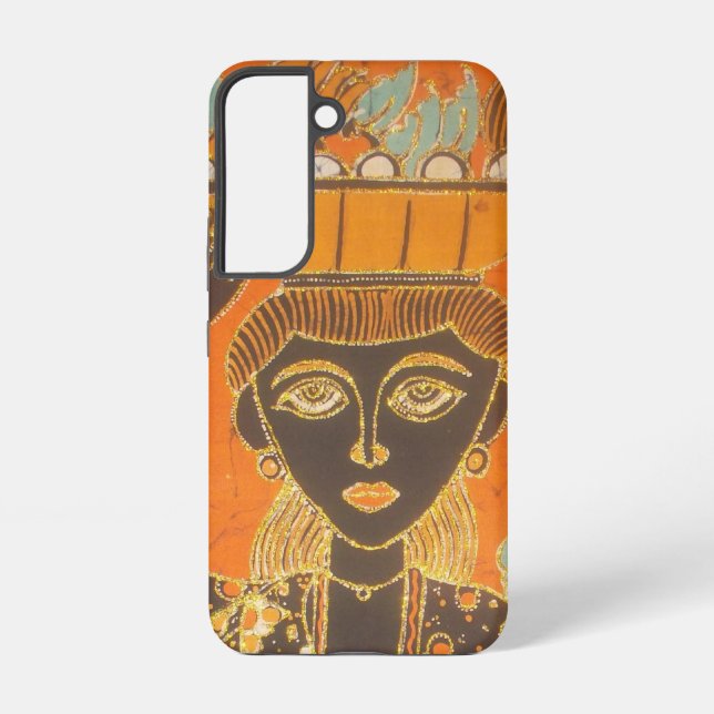 Coque Samsung Galaxy Vintage beau personnalisable Femme Art (Verso)