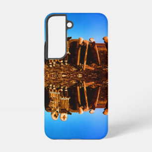 Coque Samsung Galaxy Vintage eskimo vêtu de fourrure d'Alaska igloo de