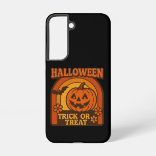 Coque Samsung Galaxy Vintage Halloween 1970 des années 70 Trick or Trea