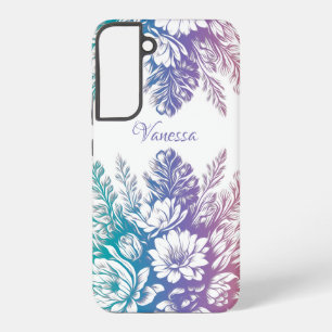 Coque Samsung Galaxy Vintage Pastel Colorful Floral Design