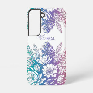Coque Samsung Galaxy Vintage Pastel Colorful Floral Design