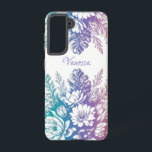 Coque Samsung Galaxy Vintage Pastel Colorful Floral Design<br><div class="desc">Un design ancien,  vintage et coloré,  à disposition florale,  que vous pouvez personnaliser.</div>