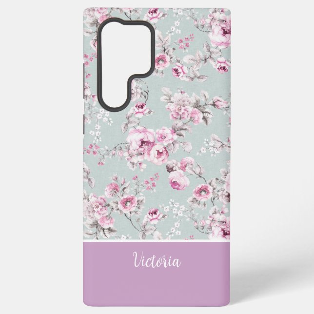 Coque Samsung Galaxy Vintage Rose Pink MagSafe Tough (Verso)