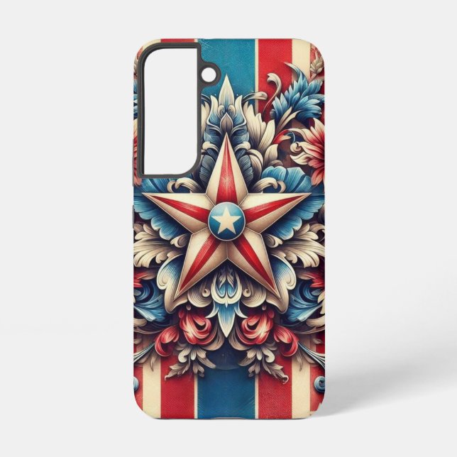 Coque Samsung Galaxy Vintage/rustic USA/Patriotic  (Verso)