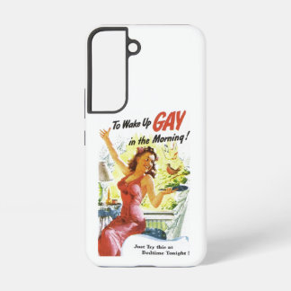 Coque Samsung Galaxy Vintage "Se réveiller gay"