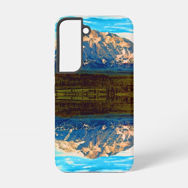 Coque Samsung Galaxy Vintage USA Alaska Mt Mckinley (Verso)