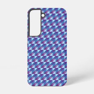 Coque Samsung Galaxy Violet à bleu géométrique abstrait ambiance rétro