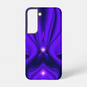 Coque Samsung Galaxy Violet Fleur arc-en-ciel rêve deux étoiles