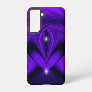 Coque Samsung Galaxy Violet Fleur arc-en-ciel rêve deux étoiles