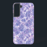 Coque Samsung Galaxy Violette aquarelle fleurs lilas<br><div class="desc">Fleurs Lilac peintes à l'aquarelle. Motif fabriqué dans Photoshop.</div>