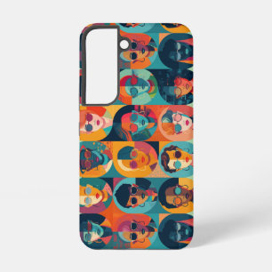Coque Samsung Galaxy Visages colorés et audacieux célébrant l'individua